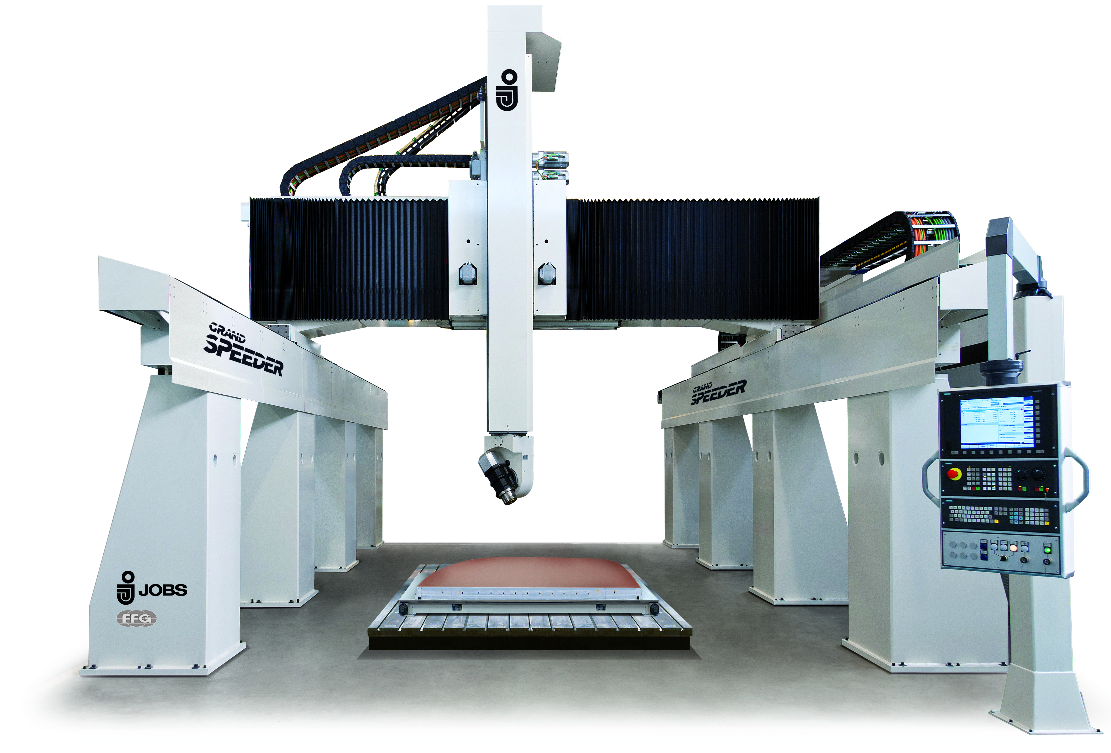 Jobs GRAND SPEEDER, 5-axis gantry milling machine for composite and non-tough materials machining