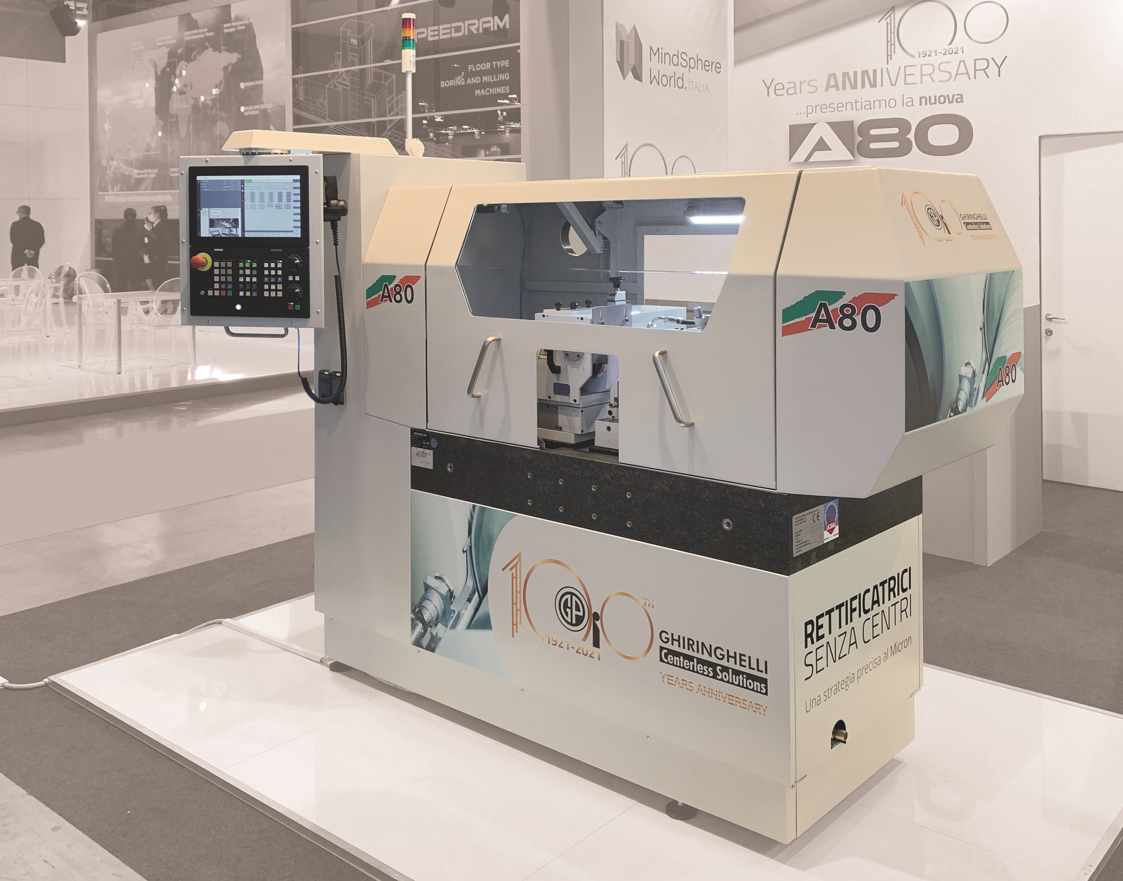 RETTIFICATRICE SENZA CENTRI MOD. A80 CNC6A