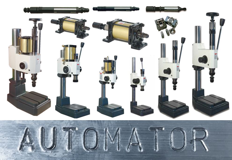 - Mechanical manual and pneumatic systems, impact, presses and hot